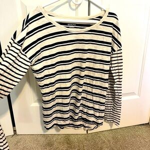 MERONA Long Sleeve Striped Tee